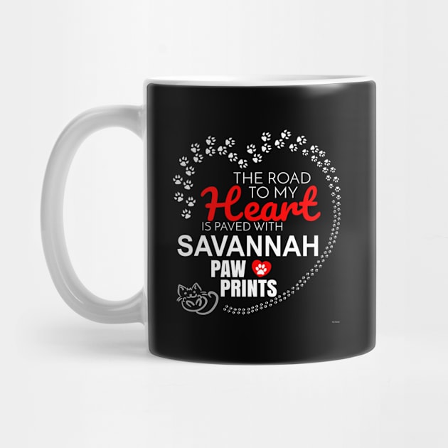 My Savannah Paw Prints - Gift For Savannah Parent by HarrietsDogGifts